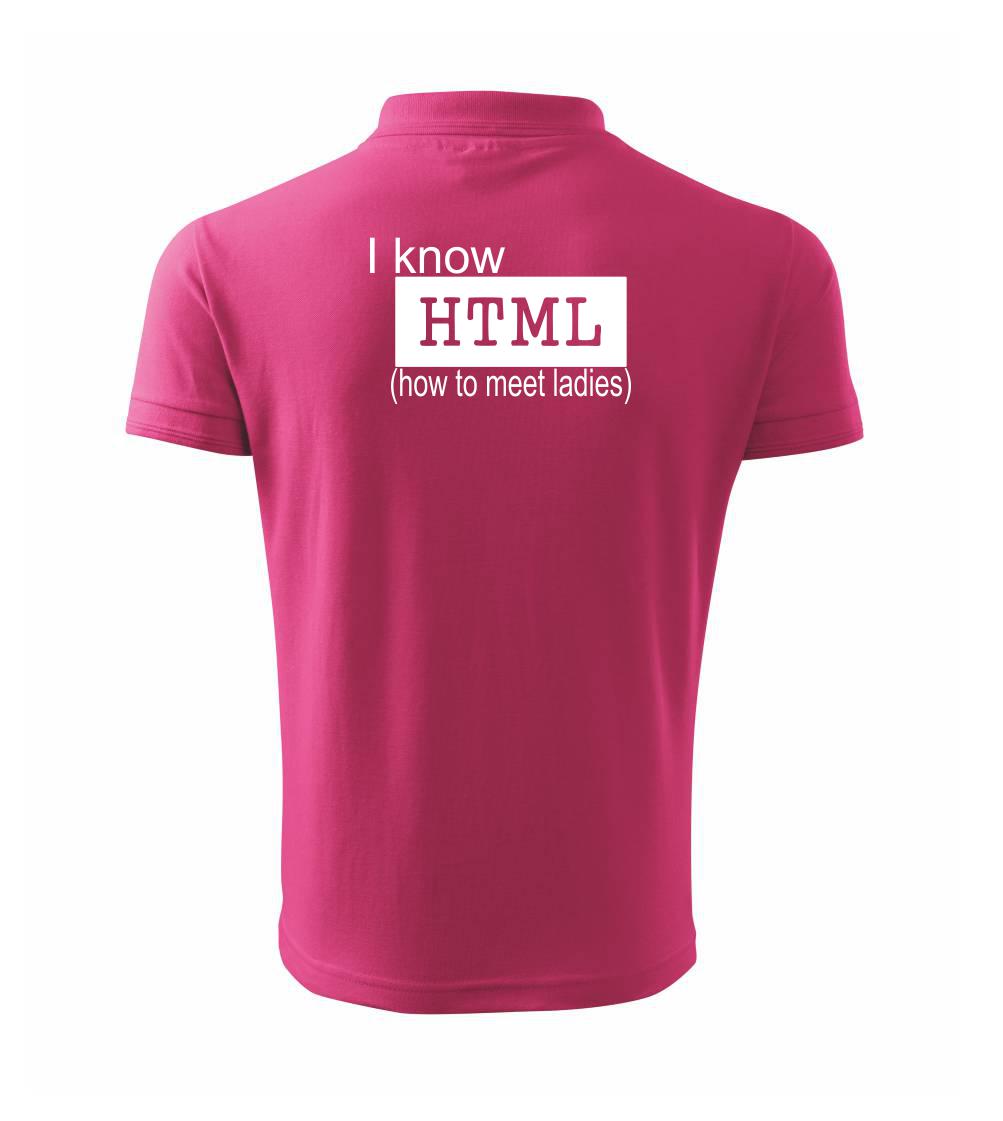HTML - Polokošile pánská Pique Polo 203