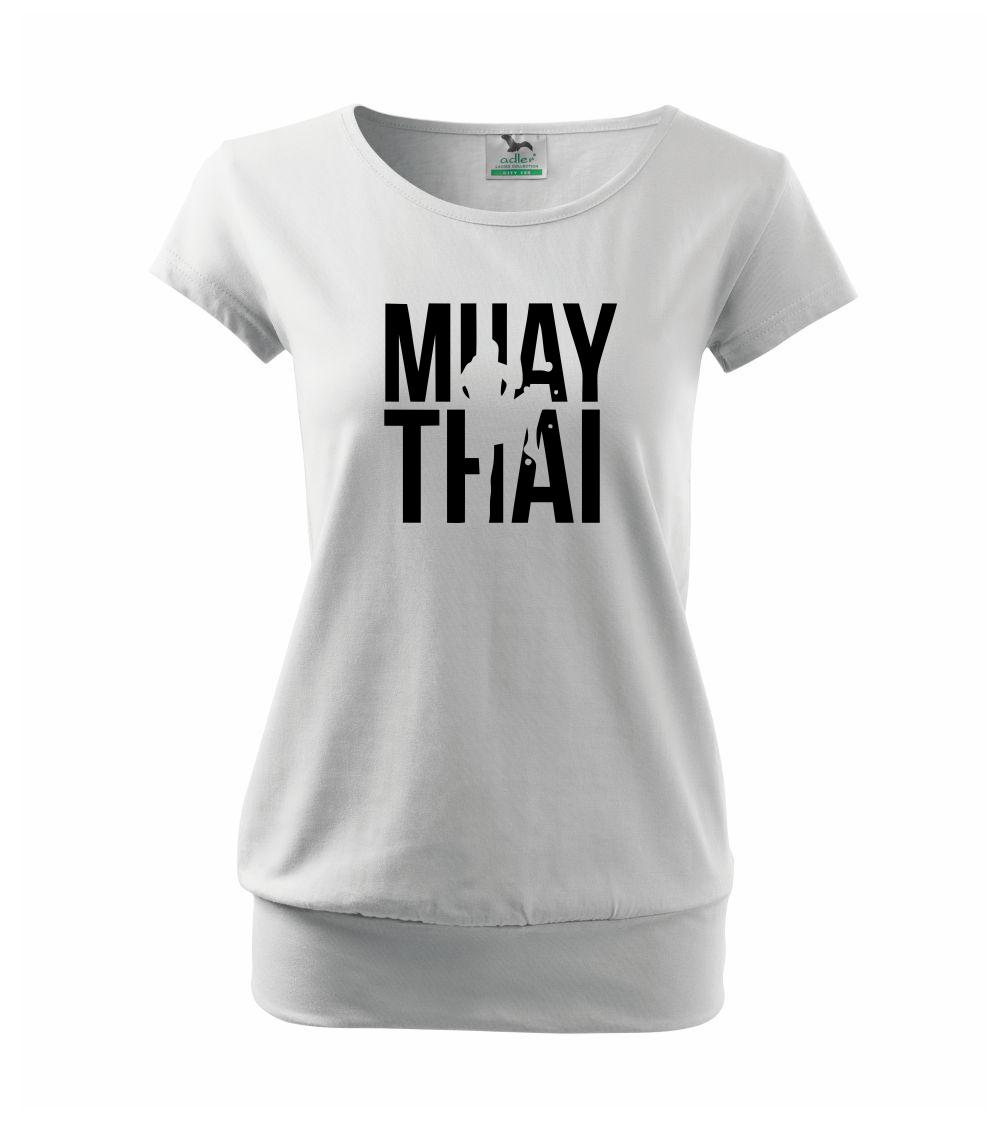 Nápis Muay Thai - Volné triko city