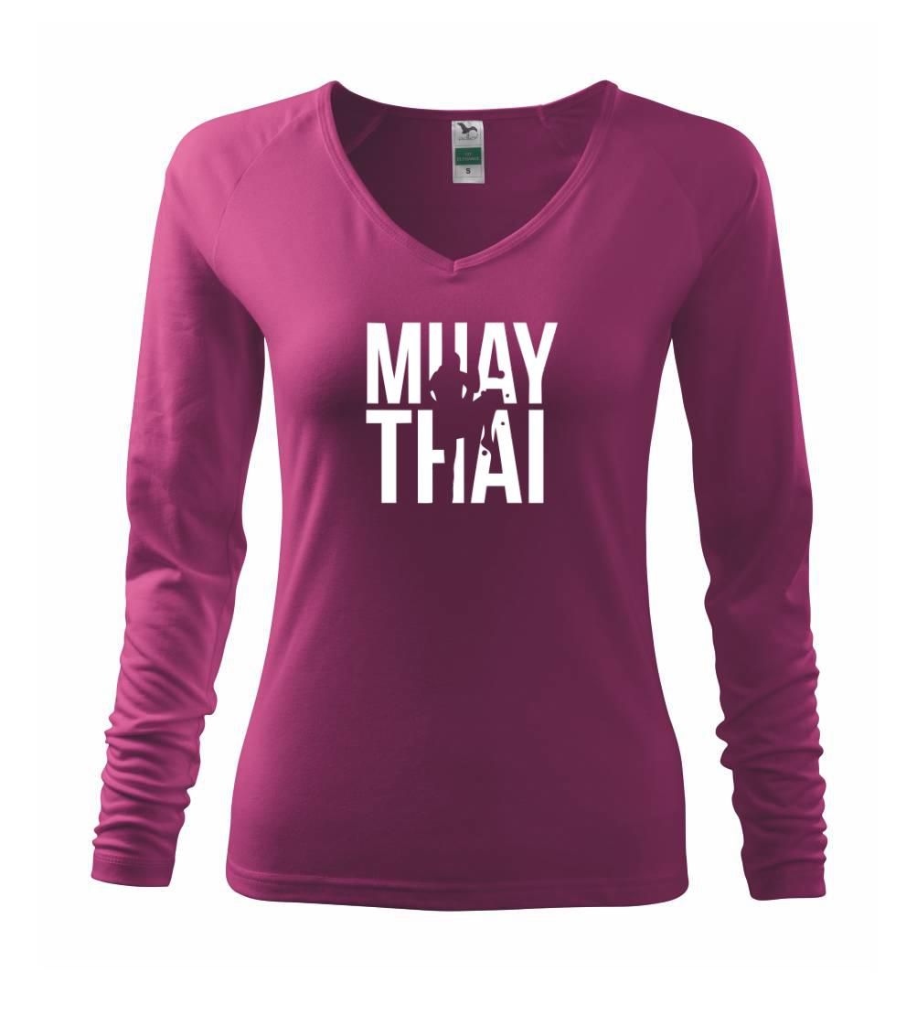 Nápis Muay Thai - Triko dámské Elegance