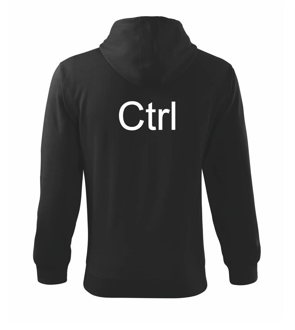 Ctrl - Mikina s kapucí na zip trendy zipper