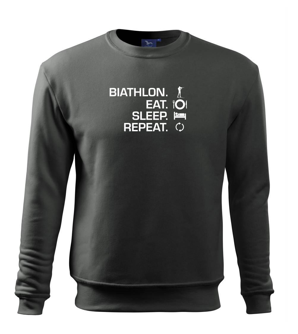 Biathlon Eat Sleep Repeat - Mikina Essential pánská