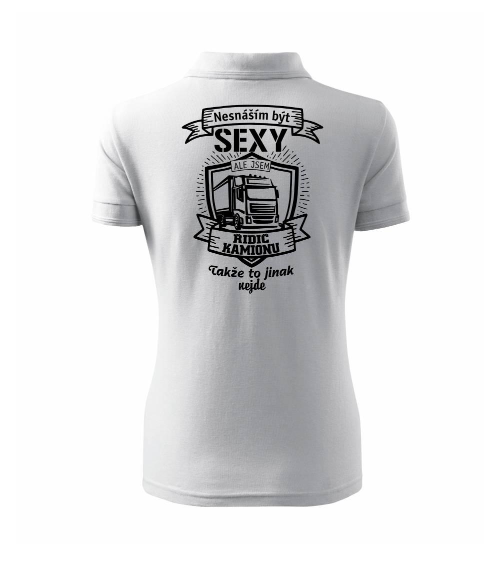 Nesnáším být sexy - Řidič kamionu ERB - Polokošile dámská Pique Polo