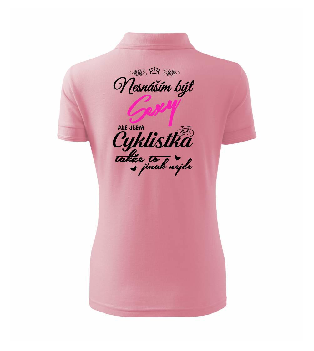 Nesnáším být sexy cyklista / Nesnáším být sexy cyklistka - Polokošile dámská Pique Polo