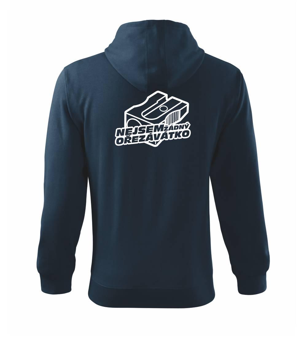 Ořezávátko - Mikina s kapucí na zip trendy zipper