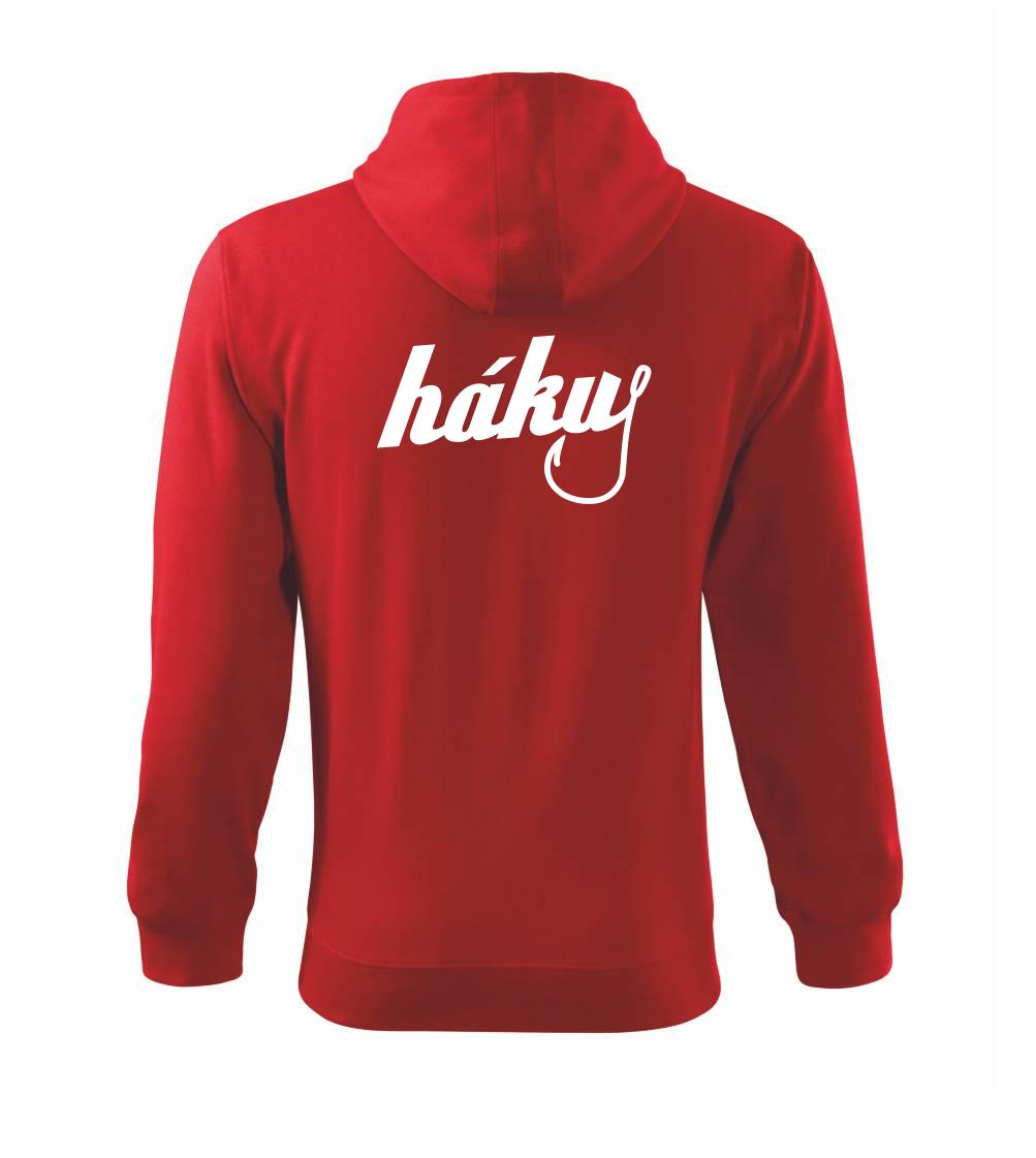 Hákuj - Mikina s kapucí na zip trendy zipper
