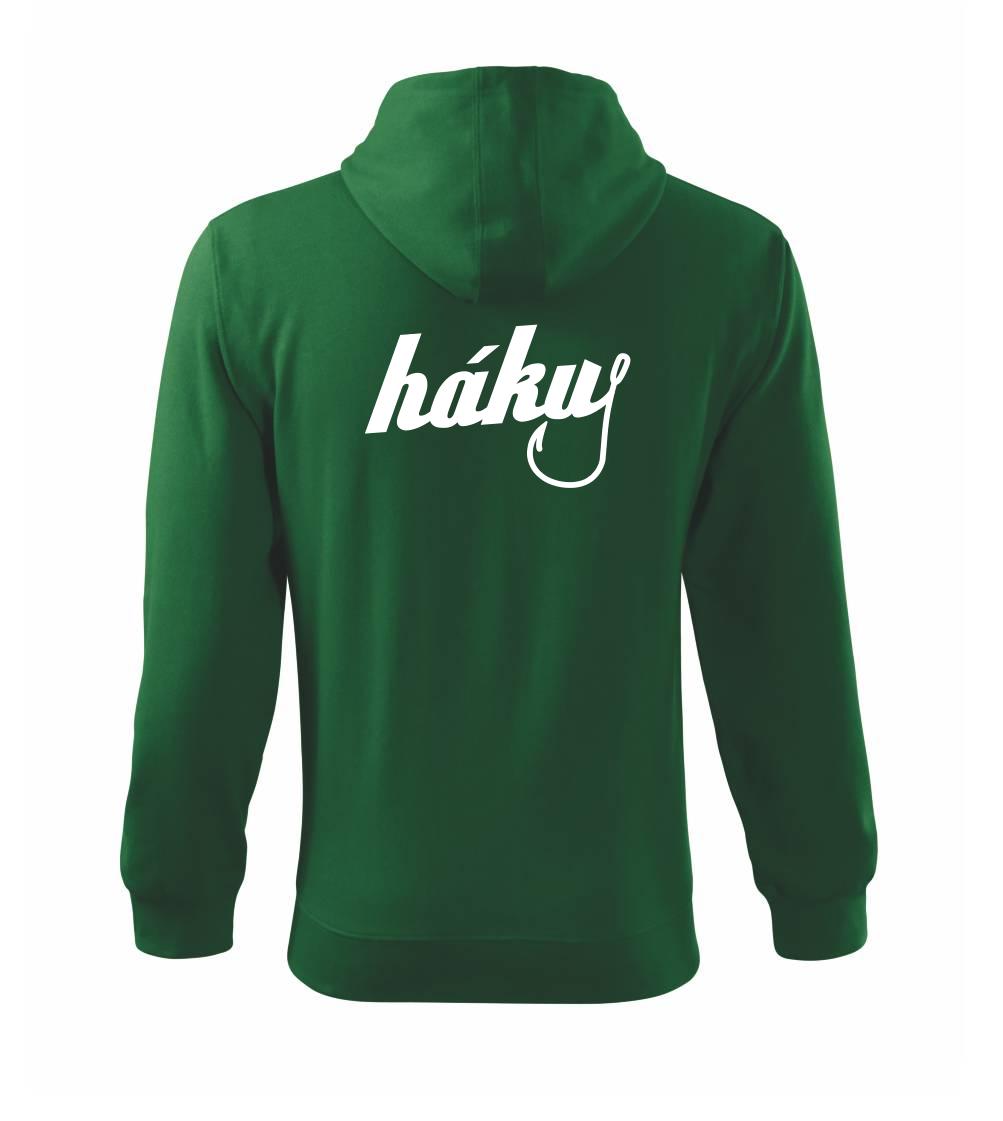 Hákuj - Mikina s kapucí na zip trendy zipper