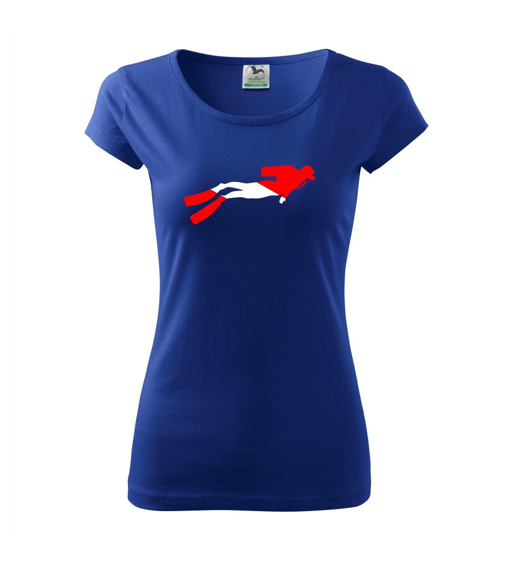 Potápěč vlajka - Pure dámské triko
