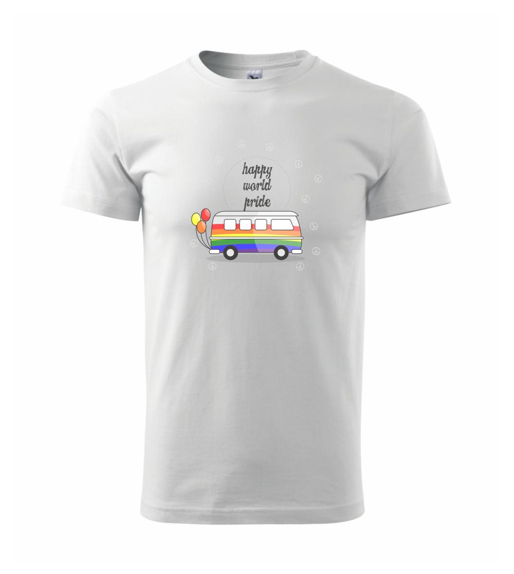 Happy World Pride Heavy New Triko Panske Myshirt Cz