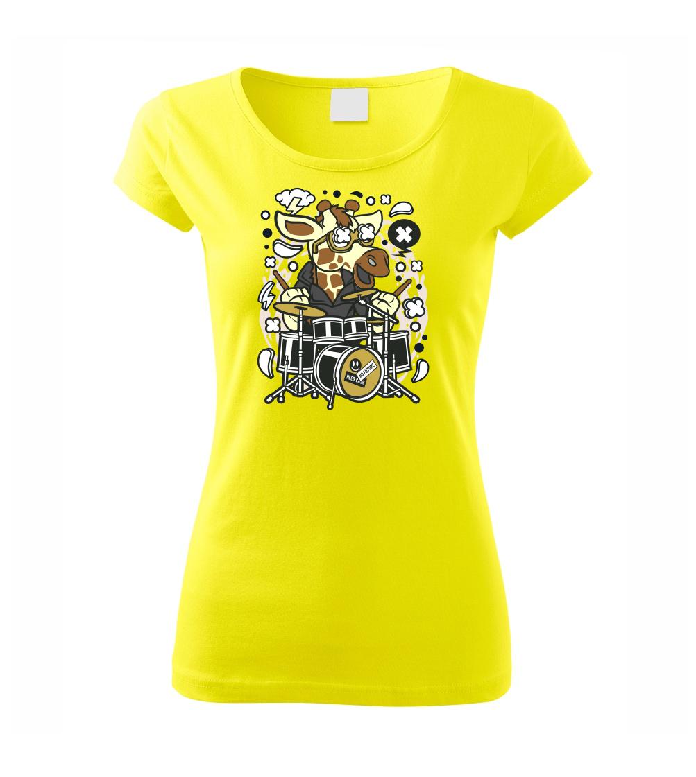 Žirafa bubeník - Pure dámské triko