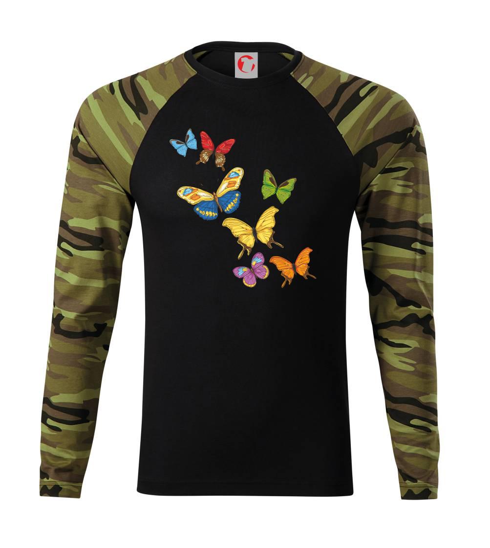 Barevní motýli - Camouflage LS