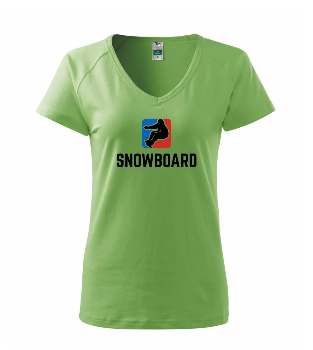 Snowboard logo - Tričko dámské Dream