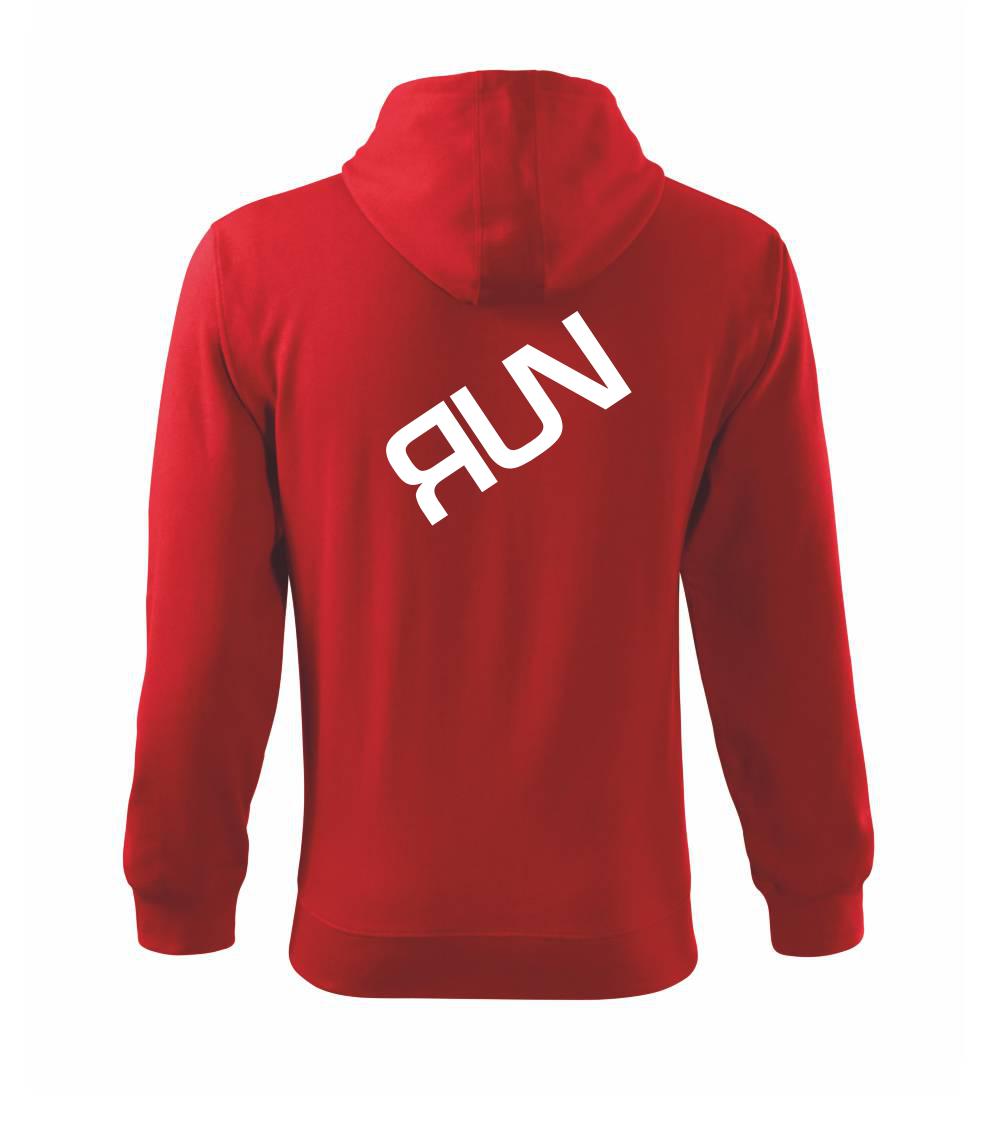 Run - Mikina s kapucí na zip trendy zipper