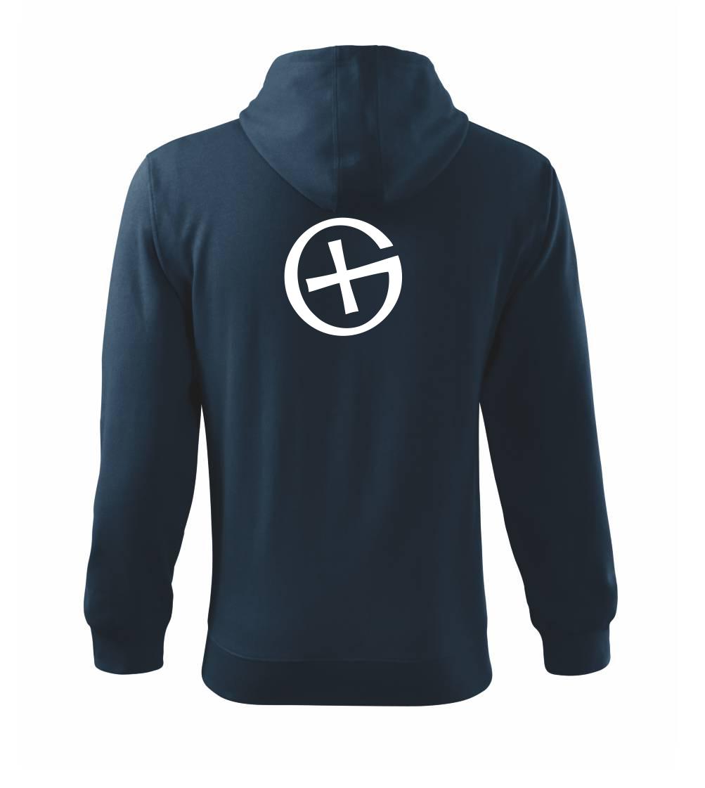 Geocachka - Mikina s kapucí na zip trendy zipper