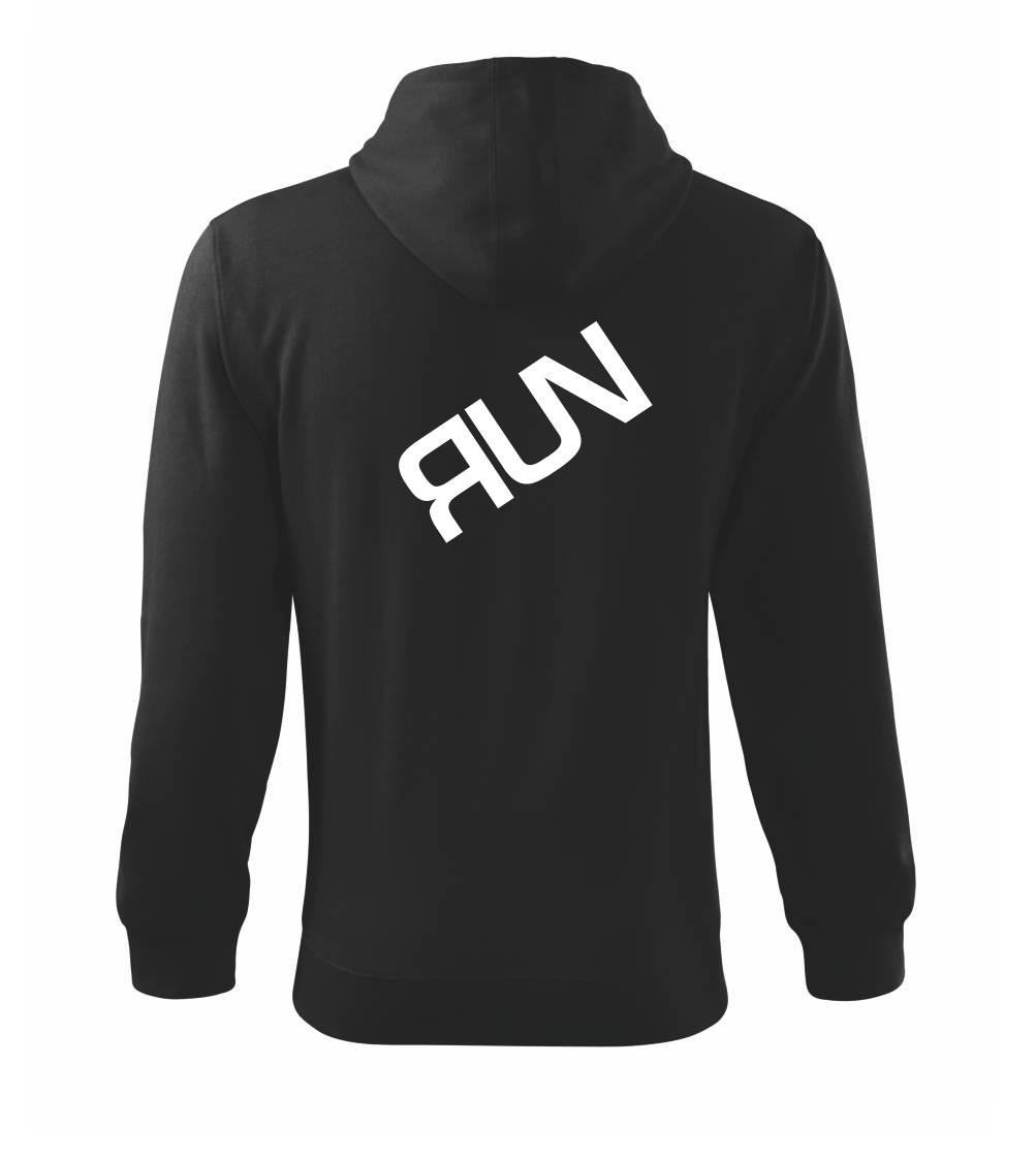 Run - Mikina s kapucí na zip trendy zipper