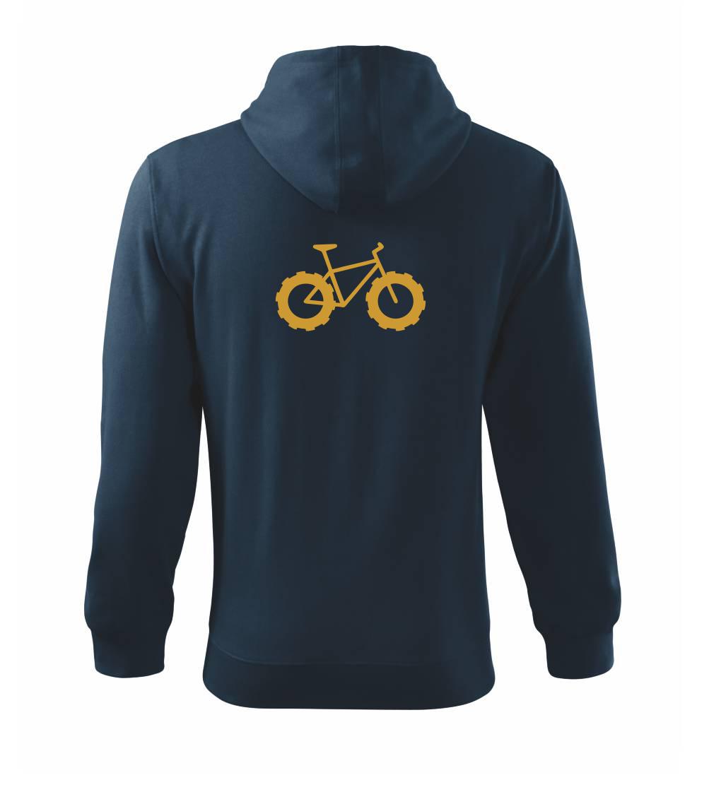 Fatbike - Mikina s kapucí na zip trendy zipper