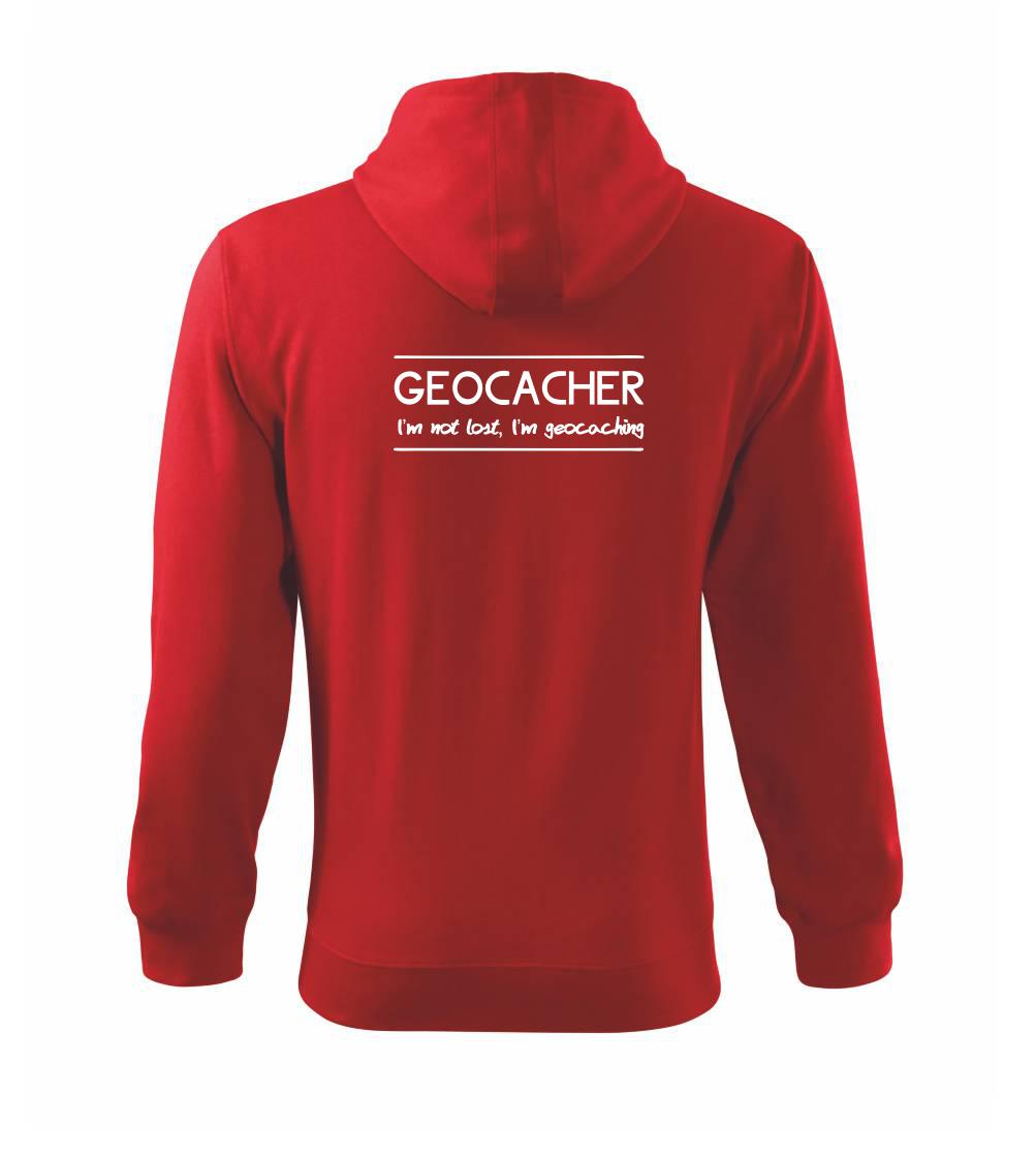 Geocacher - Mikina s kapucí na zip trendy zipper