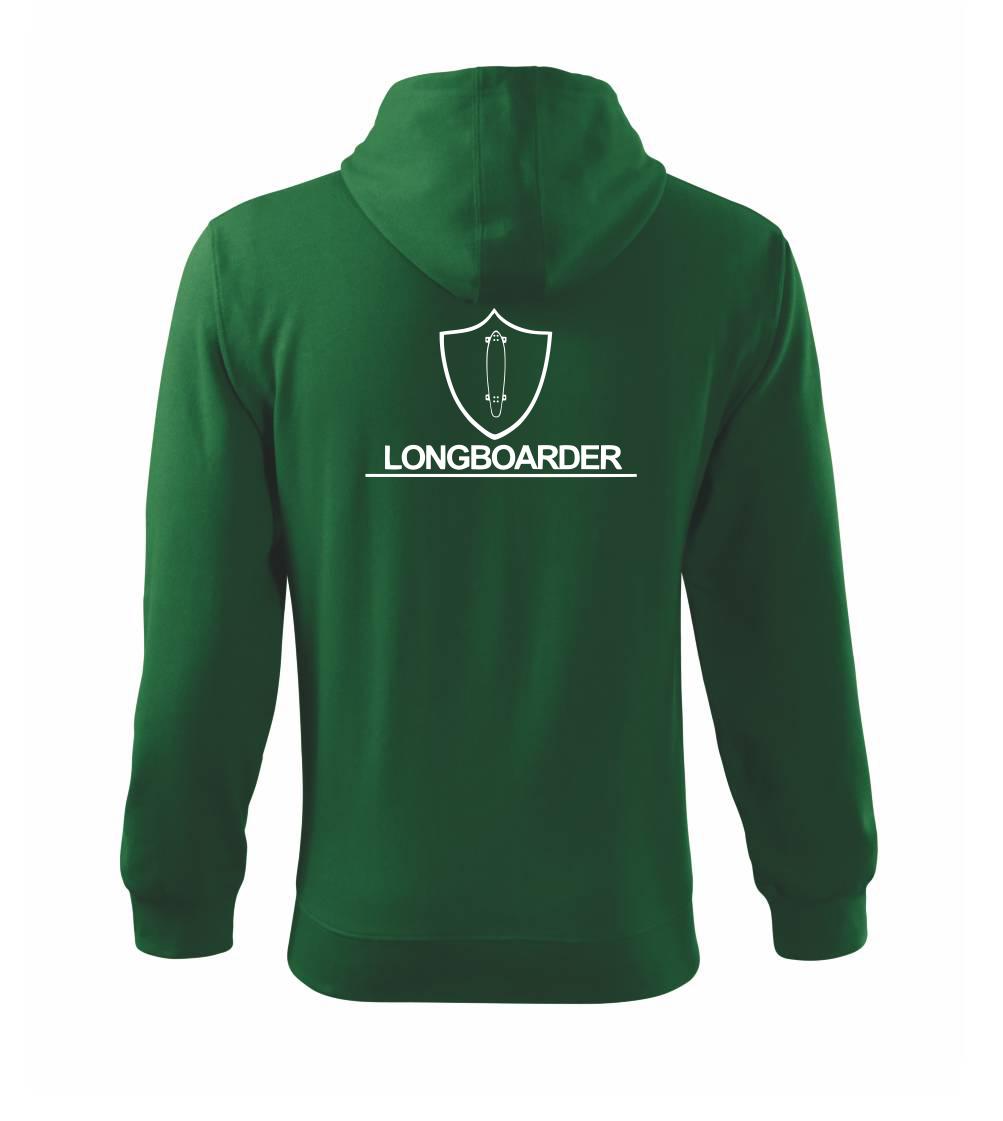 Longboarder - Mikina s kapucí na zip trendy zipper