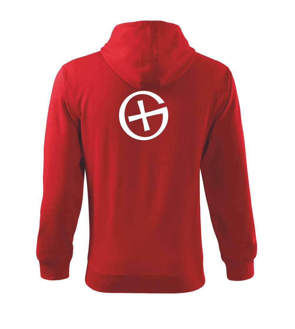 Geocachka - Mikina s kapucí na zip trendy zipper