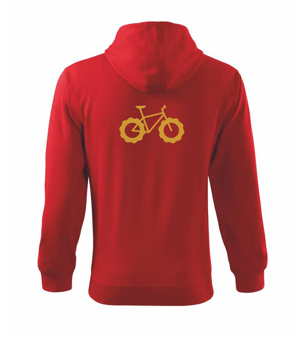 Fatbike - Mikina s kapucí na zip trendy zipper
