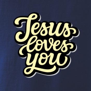 Jesus loves you - psací písmo