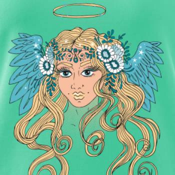 Anděl malovaný - žena (Pecka design)