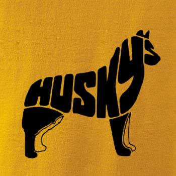 Husky - text v těle Husky - text v těle