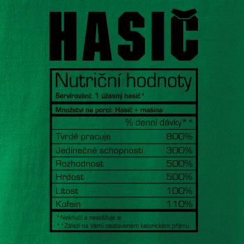 Nutriční hodnoty - hasič, hasička Nutriční hodnoty - hasič, hasička