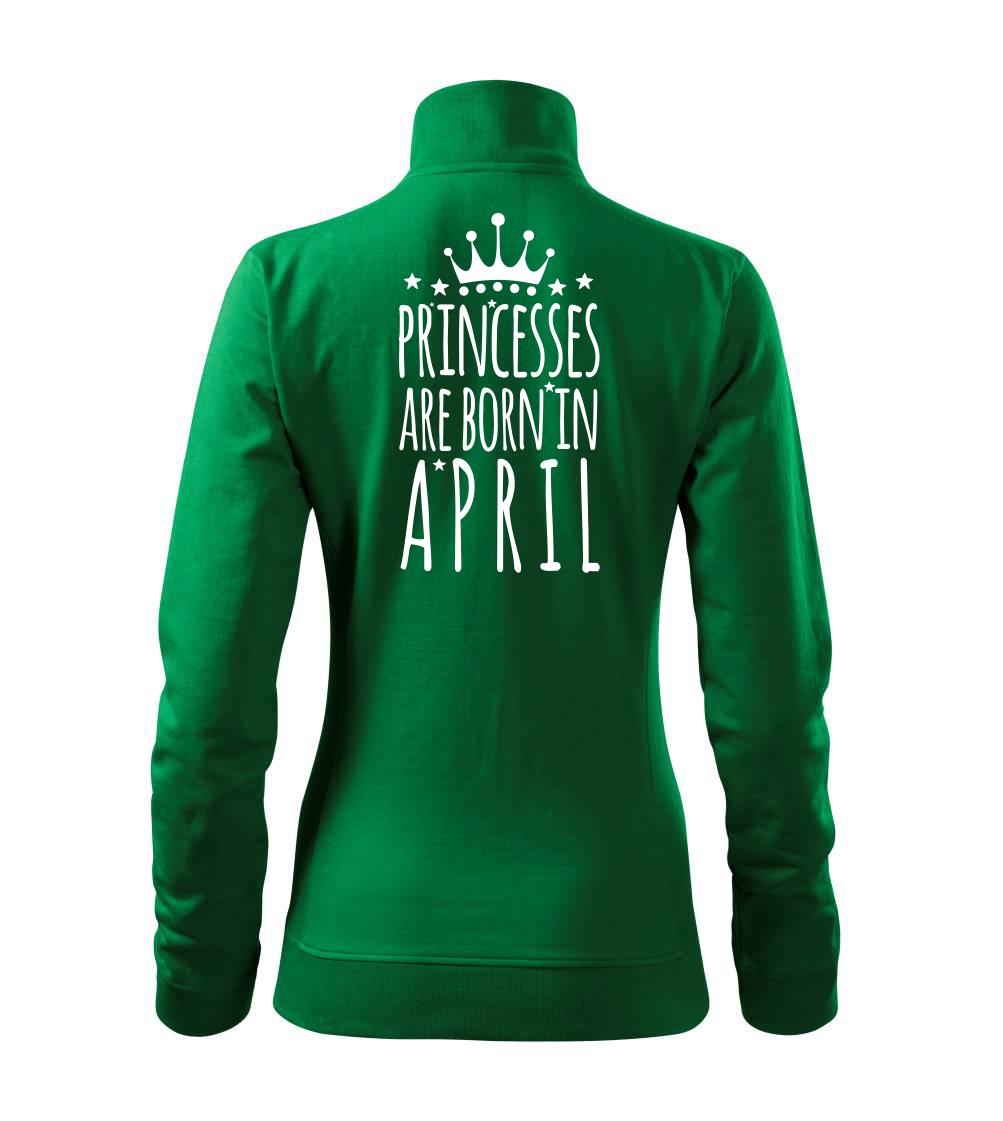 Princesses are born in April - Mikina dámská Viva bez kapuce