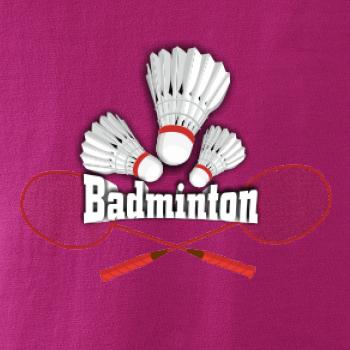 Badminton - nápis s košíky