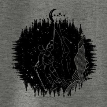 Turista v noční krajině