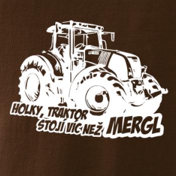 Holky, traktor stojí víc než mergl