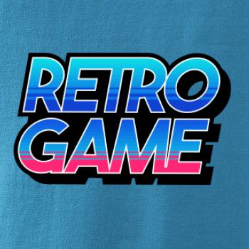 Retro game nápis barevný