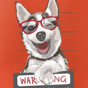 Husky - beware of dog