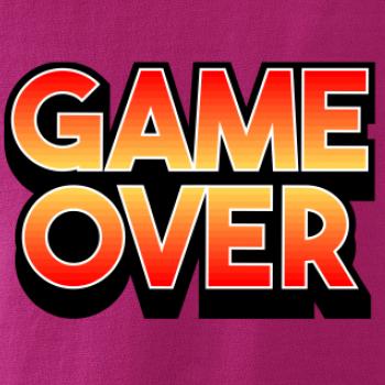 Game over - nápis barevný