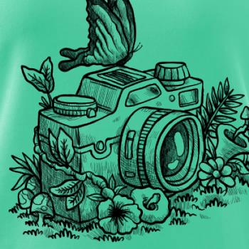 Foťák kreslený motýl