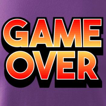 Game over - nápis barevný