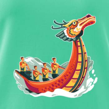 Dračí lodě při závodě