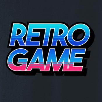 Retro game nápis barevný