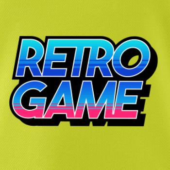 Retro game nápis barevný