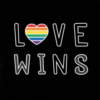 Love wins nápis