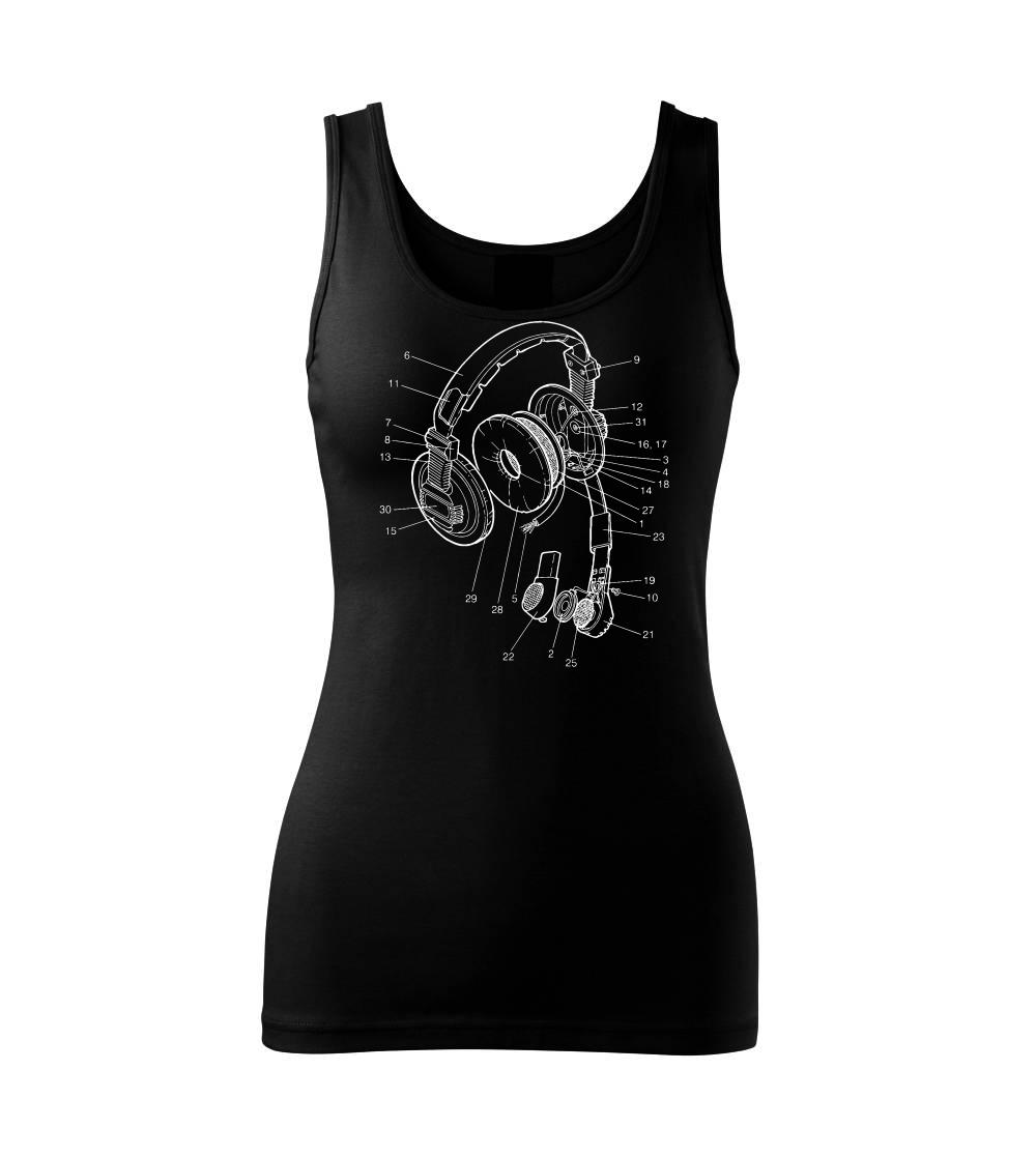 Nákres sluchátko pro pilota