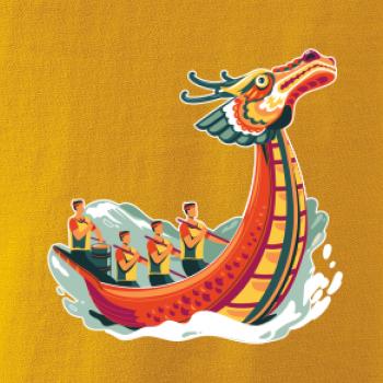 Dračí lodě při závodě