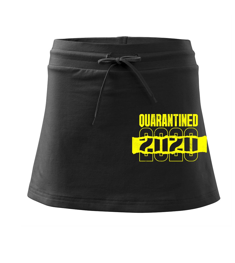 QUARANTINED - Sportovní sukně - two in one