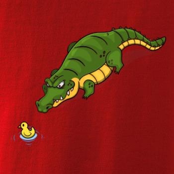 Krokodýl zelený s kačenkou