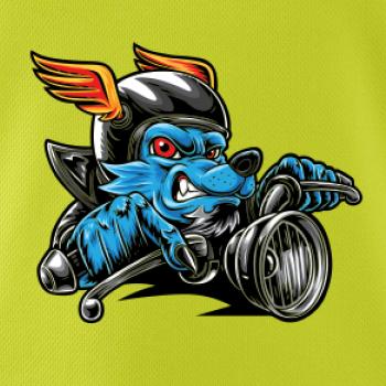 Motorkář vlk Motorkář vlk