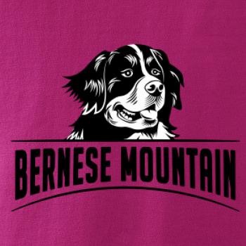 Bernese mountain - hlava a nápis