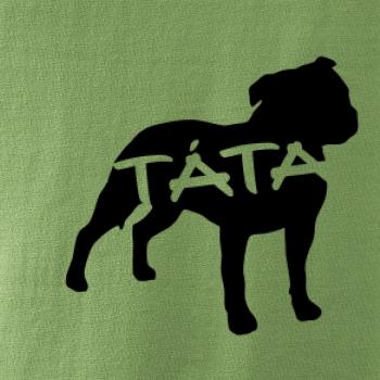 Stafordširský bullteriér táta obrys