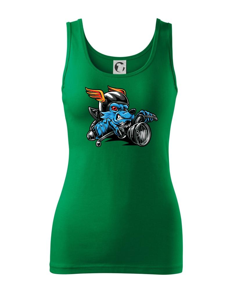 Motorkář vlk Motorkář vlk