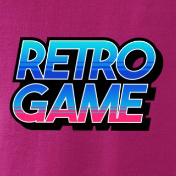 Retro game nápis barevný