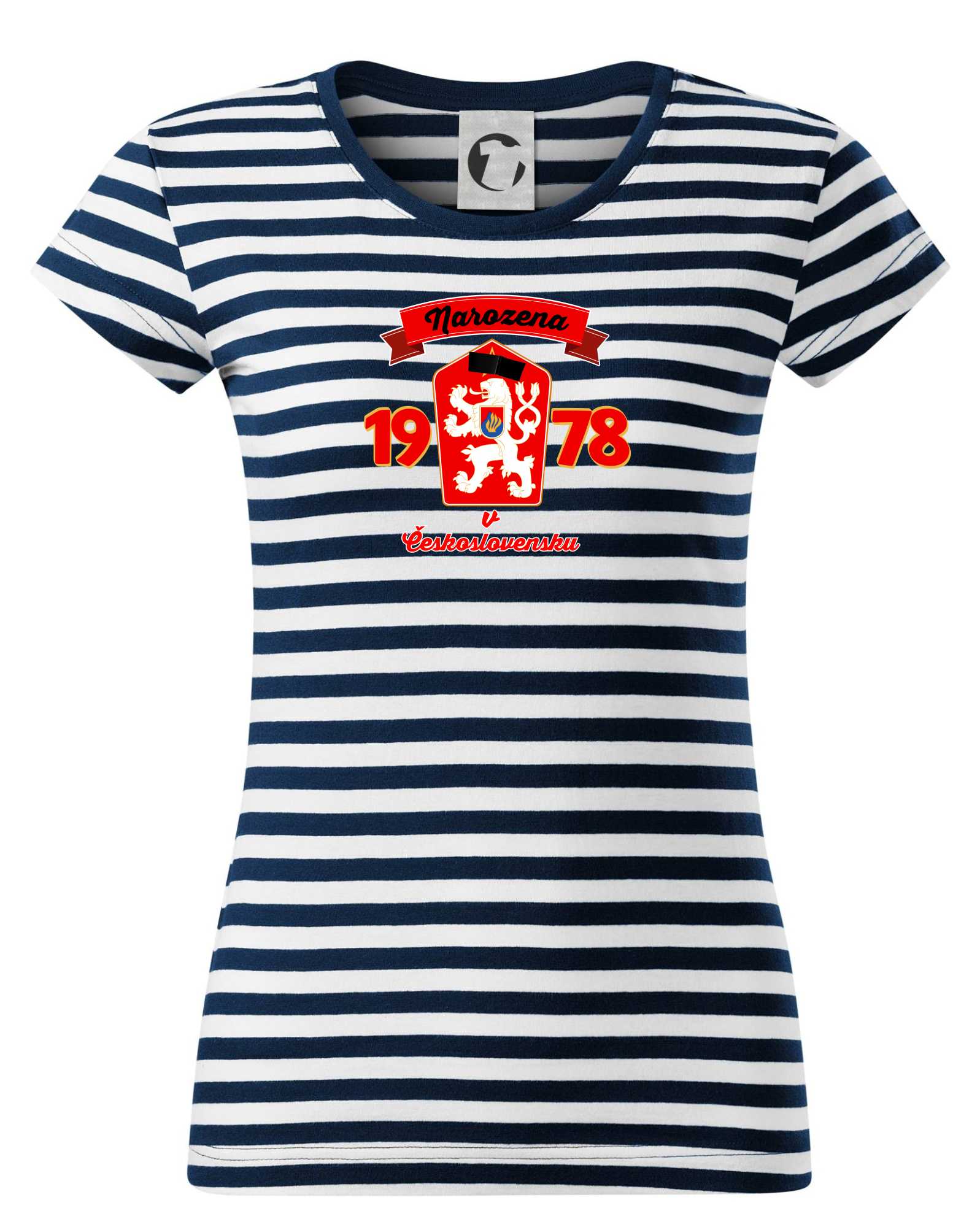 Levně Narozena v Československu - Přelepený znak 1978 - Sailor dámské triko